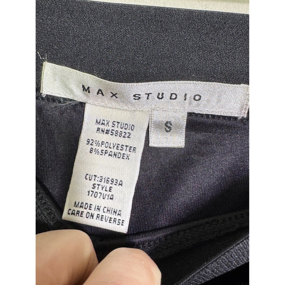 Max Studio Women's Black Velvet Maxi Skirt Sz S Goth Witchy Vamp Dark Academia - Picture 4 of 13